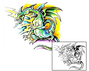 Dragon Tattoo Mythology tattoo | M1F-00045