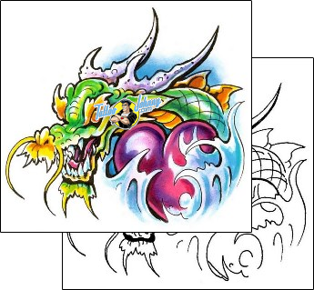 Heart Tattoo dragon-tattoos-marty-holcomb-m1f-00046