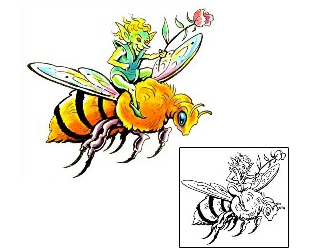 Bee Tattoo Insects tattoo | M1F-00061