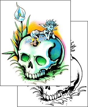 Skull Tattoo skull-tattoos-marty-holcomb-m1f-00062