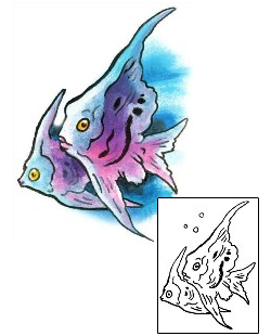 Fish Tattoo Marine Life tattoo | M1F-00077