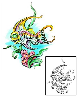 Fish Tattoo Marine Life tattoo | M1F-00080