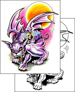 Devil - Demon Tattoo fantasy-gargoyle-tattoos-marty-holcomb-m1f-00093