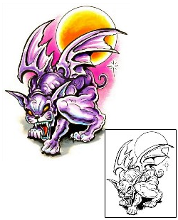 Devil - Demon Tattoo Mythology tattoo | M1F-00093