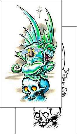 Devil - Demon Tattoo gargoyle-tattoos-marty-holcomb-m1f-00095