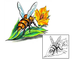 Bee Tattoo Insects tattoo | M1F-00100