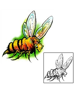 Bee Tattoo Insects tattoo | M1F-00103