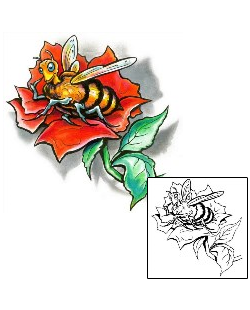 Bee Tattoo Insects tattoo | M1F-00107