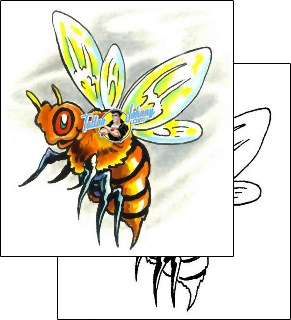 Bee Tattoo insects-bee-tattoos-marty-holcomb-m1f-00108