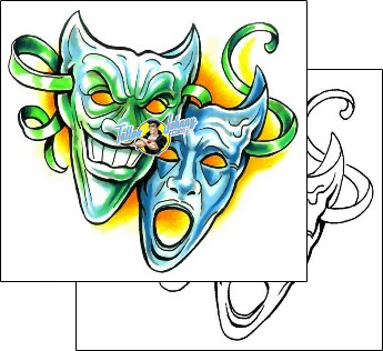 Mask Tattoo miscellaneous-mask-tattoos-marty-holcomb-m1f-00111