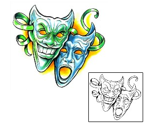 Mask Tattoo Miscellaneous tattoo | M1F-00111