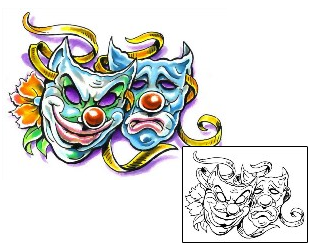 Mask Tattoo Miscellaneous tattoo | M1F-00113