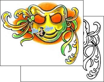 Mask Tattoo miscellaneous-mask-tattoos-marty-holcomb-m1f-00114