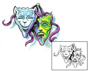 Mask Tattoo Miscellaneous tattoo | M1F-00115