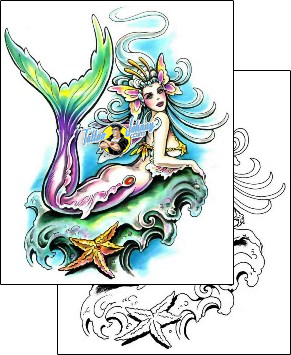 Queen Tattoo fantasy-mermaid-tattoos-marty-holcomb-m1f-00120