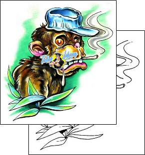 Monkey Tattoo animal-monkey-tattoos-marty-holcomb-m1f-00127