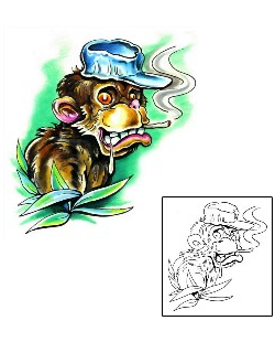 Monkey Tattoo Tattoo Styles tattoo | M1F-00127