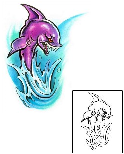 Shark Tattoo Marine Life tattoo | M1F-00161