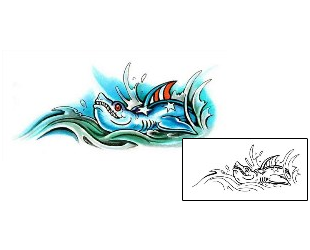 Shark Tattoo Marine Life tattoo | M1F-00163
