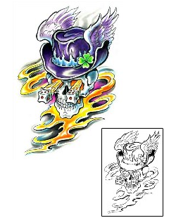Skull Tattoo Miscellaneous tattoo | M1F-00169
