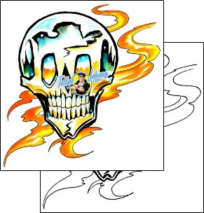 Skull Tattoo horror-skull-tattoos-marty-holcomb-m1f-00174