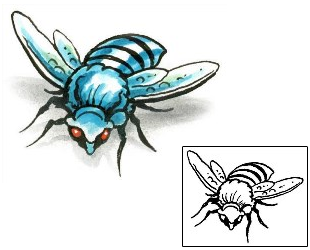Fly Tattoo Insects tattoo | M1F-00204
