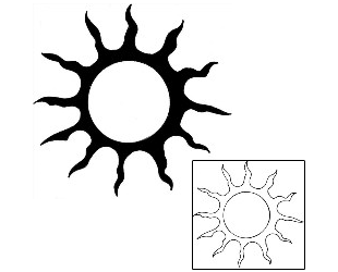 Sun Tattoo Tattoo Styles tattoo | M4F-00014