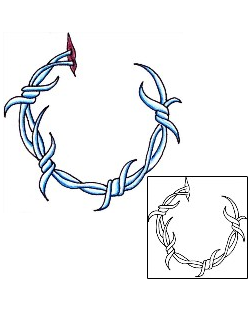 Barbed Wire Tattoo Specific Body Parts tattoo | M4F-00020