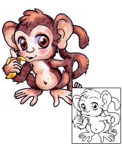 Monkey Tattoo Tattoo Styles tattoo | M4F-00033