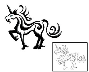 Unicorn Tattoo Mythology tattoo | M5F-00001