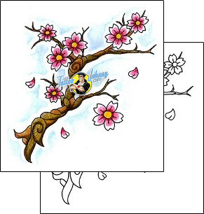 Cherry Blossom Tattoo m5f-00003
