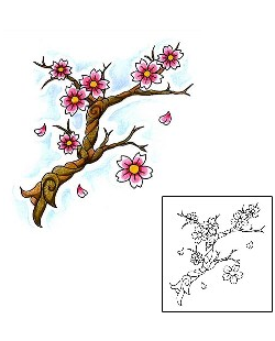 Cherry Blossom Tattoo Plant Life tattoo | M5F-00003