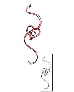 Ribbon Tattoo For Women tattoo | M5F-00027