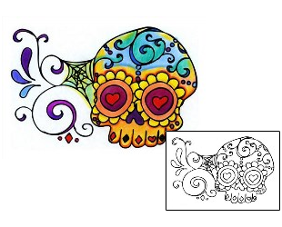 Day of the Dead Tattoo Horror tattoo | M5F-00031