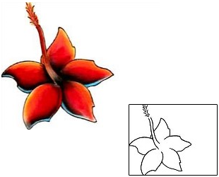 Hibiscus Tattoo Plant Life tattoo | M7F-00053