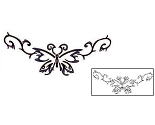 Butterfly Tattoo Specific Body Parts tattoo | MAF-00037