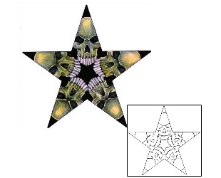 Star Tattoo Specific Body Parts tattoo | MAF-00152