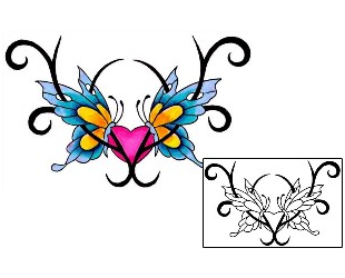Butterfly Tattoo Specific Body Parts tattoo | MAF-00160