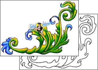 Decorative Tattoo plant-life-flowers-tattoos-monica-moses-maf-00168