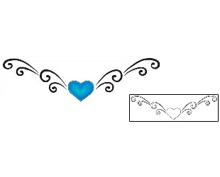 Heart Tattoo Specific Body Parts tattoo | MAF-00173