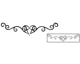 Heart Tattoo Specific Body Parts tattoo | MAF-00174