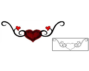Heart Tattoo Specific Body Parts tattoo | MAF-00176