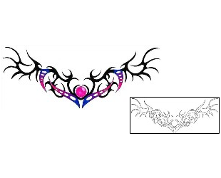 Jewel Tattoo Specific Body Parts tattoo | MAF-00178