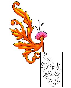 Decorative Tattoo Plant Life tattoo | MAF-00186