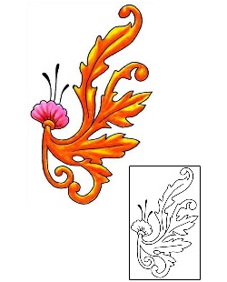 Decorative Tattoo Plant Life tattoo | MAF-00189