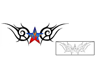 Star Tattoo Specific Body Parts tattoo | MAF-00203