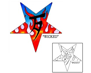 Picture of Wicked Star Tattoo