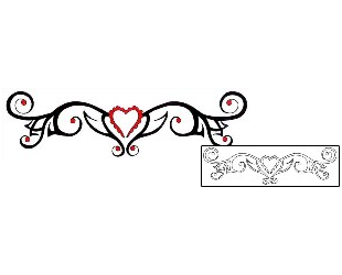 Heart Tattoo Specific Body Parts tattoo | MAF-00221