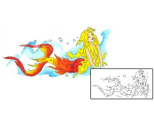 Mermaid Tattoo Mythology tattoo | MAF-00263