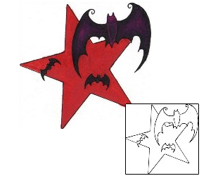 Bat Tattoo For Women tattoo | MAF-00288